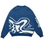 Hectic - Cardigan Blue Knitwear Unisex Oversize - Gambar 4