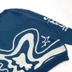 Hectic - Cardigan Blue Knitwear Unisex Oversize - Gambar 3