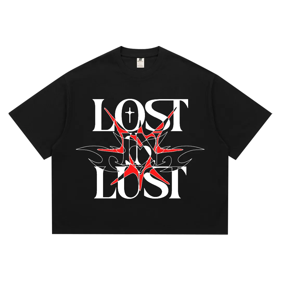 FALLEN_16_11zon Hectic - T-shirt kaos katun Boxy fit - Hitam - FALLEN - Gambar 1