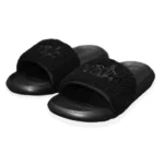 Slide sandal / Sandal slop Sherpa - Hitam - Noir - HECTIC - Gambar 2