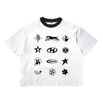 Hectic - T-shirt kaos katun Boxy fit - Putih - Icon