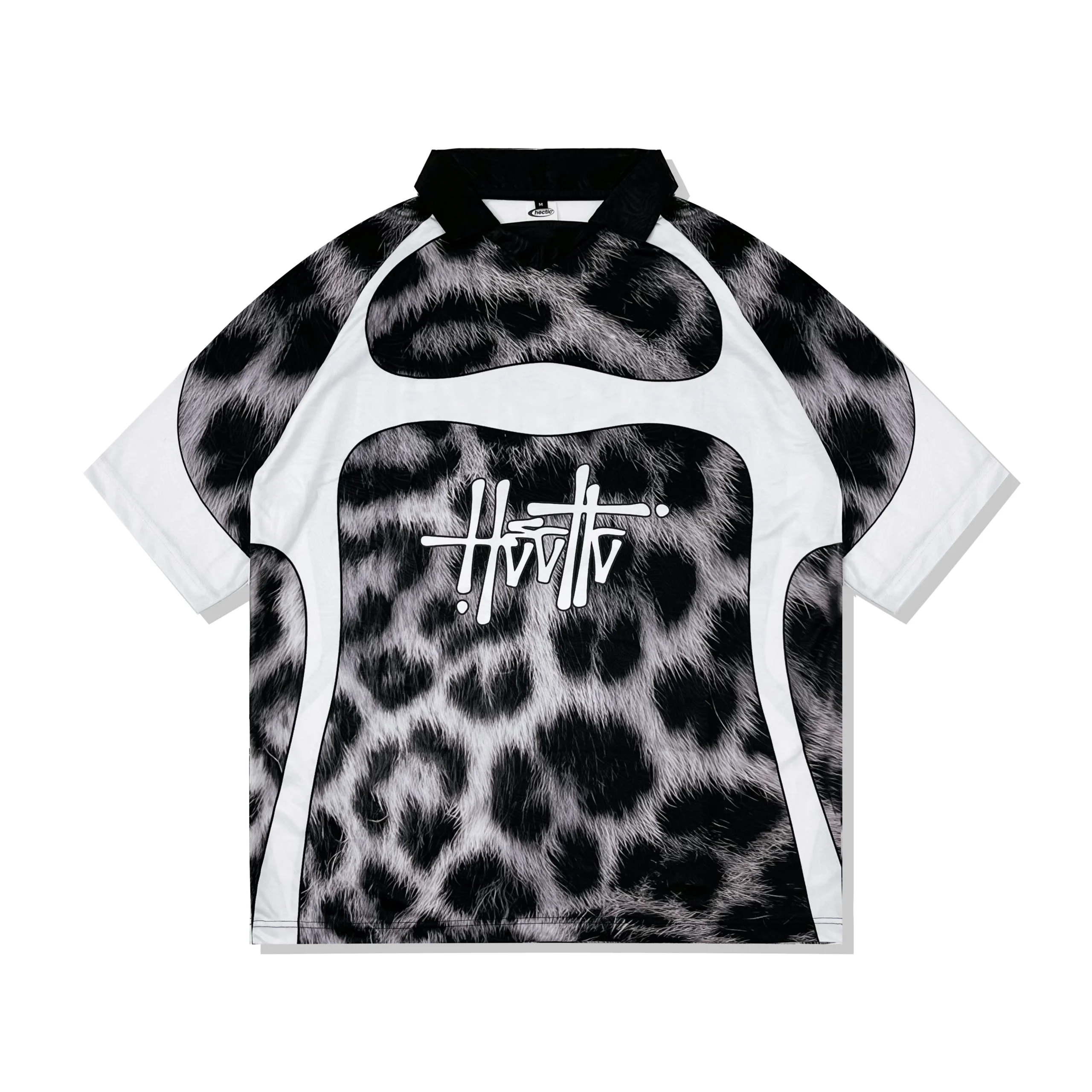 LEOPARD_19_11zon HECTIC - Oversized Jersey Vintage - Hitam - Leopard - Gambar 1