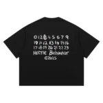 Hectic - T-shirt kaos katun Boxy fit - Hitam - Paint - Gambar 2