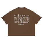 Hectic - T-shirt kaos katun Boxy fit - Hitam - Paint - Gambar 3