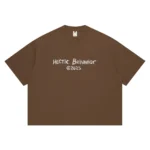 Hectic - T-shirt kaos katun Boxy fit - Hitam - Paint - Gambar 4