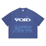 Hectic - T-shirt kaos katun Boxy fit - Stil Blue - Void