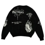 Hectic - Cardigan Black - Knitwear rajut Hitam - Future - Gambar 4