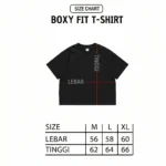 Hectic - T-shirt kaos katun Boxy fit - Hitam - Camel - Gambar 3